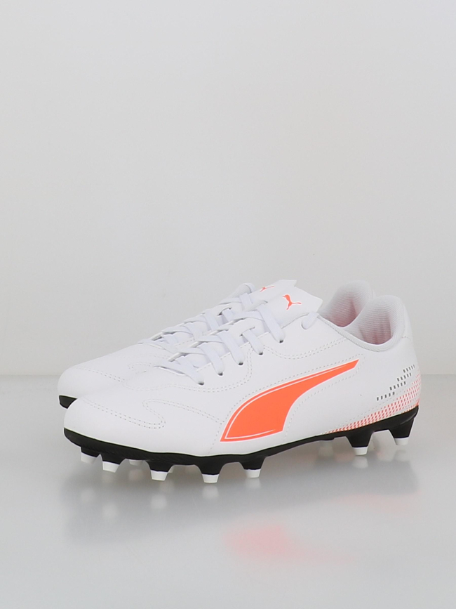 Chaussures de football vitoria II fg/ag blanc et orange enfant - Puma