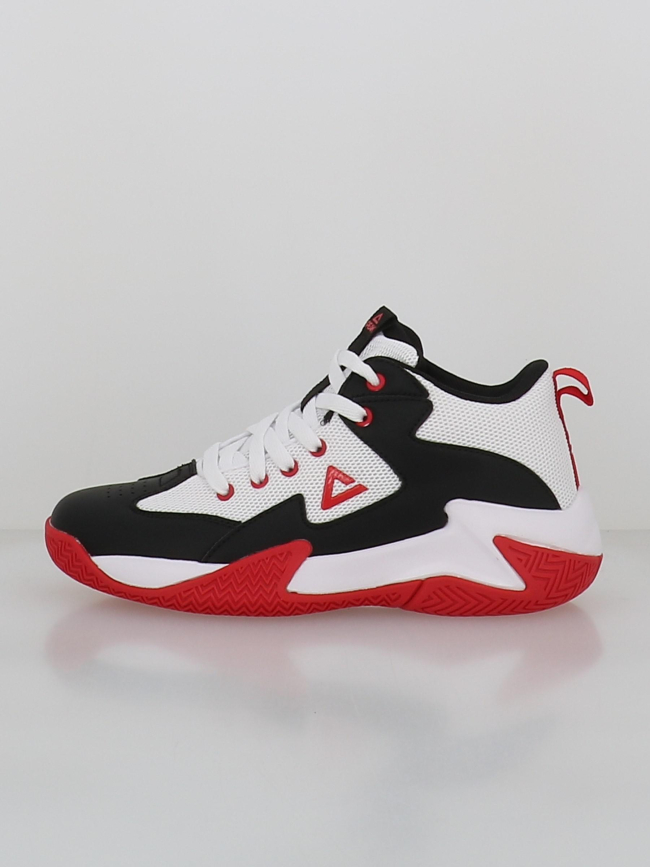 Chaussures de basketball game 2 blanc noir et rouge enfant - Peak