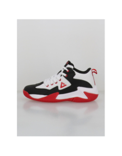 Chaussures de basketball game 2 blanc noir et rouge enfant - Peak