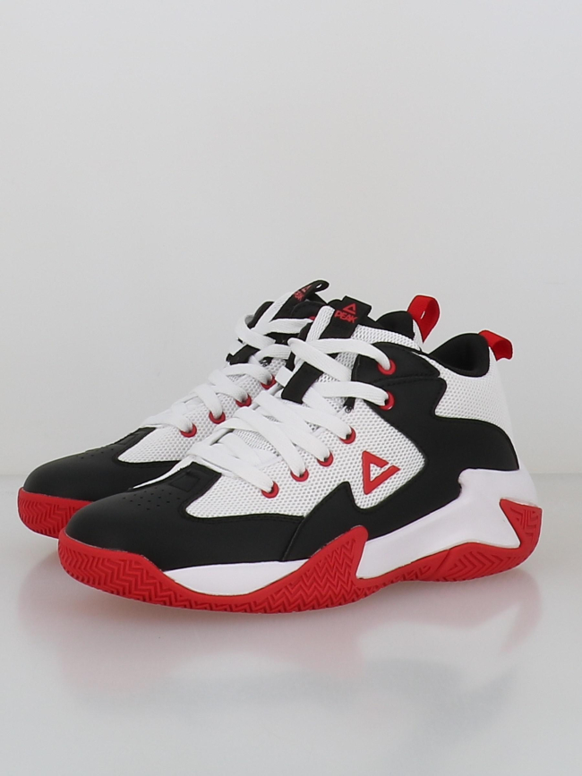 Chaussures de basketball game 2 blanc noir et rouge enfant - Peak