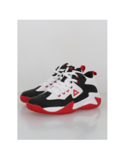 Chaussures de basketball game 2 blanc noir et rouge enfant - Peak