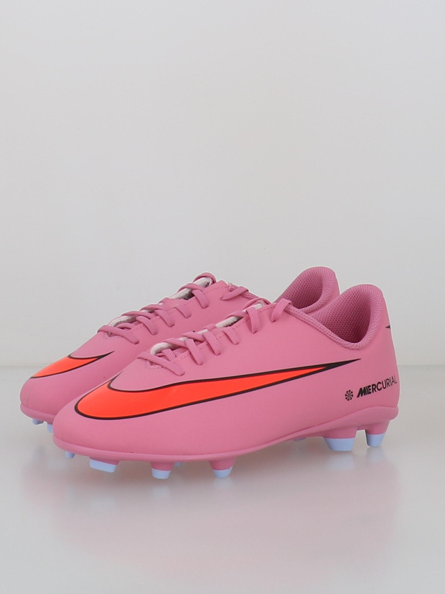 Chaussures de football vapor 16 club fg/mg rose enfant - Nike