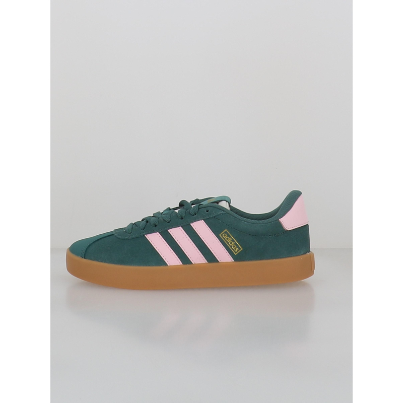 Baskets vl court 3.0 vert et rose femme - Adidas