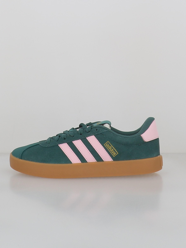 Baskets vl court 3.0 vert et rose femme - Adidas