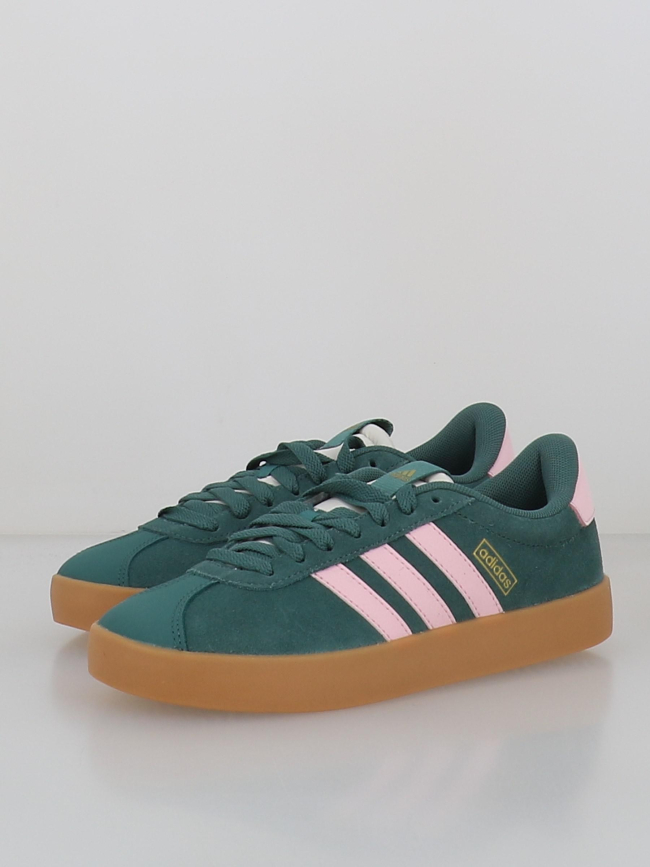 Baskets vl court 3.0 vert et rose femme - Adidas