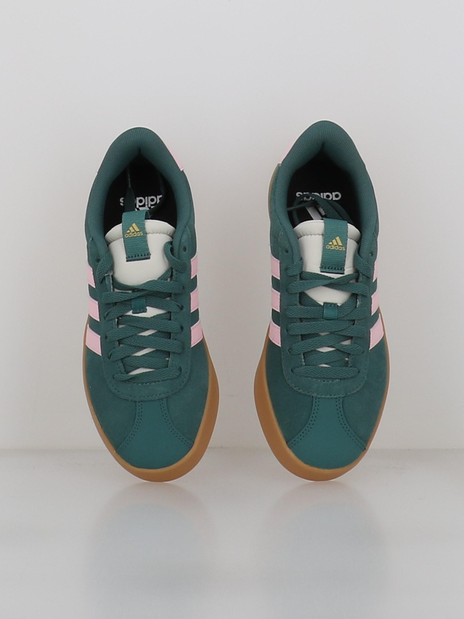 Baskets vl court 3.0 vert et rose femme - Adidas