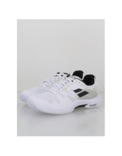 Chaussures de badminton shadow team 2 blanc homme - Babolat
