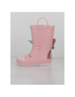 Bottes de pluie rock licorne rose fille - Zigzag