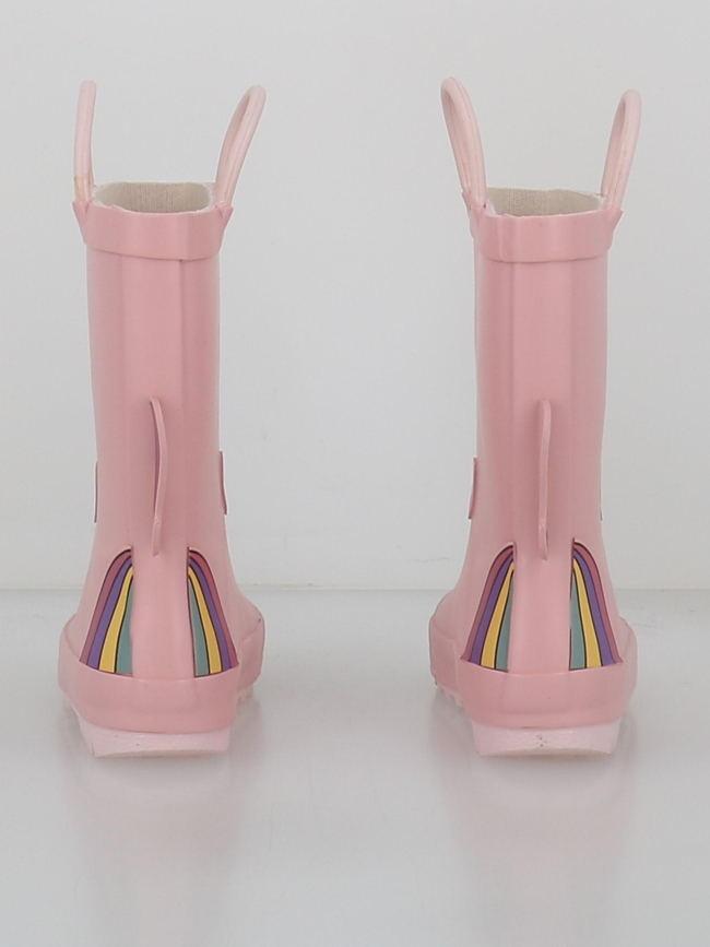 Bottes de pluie rock licorne rose fille - Zigzag