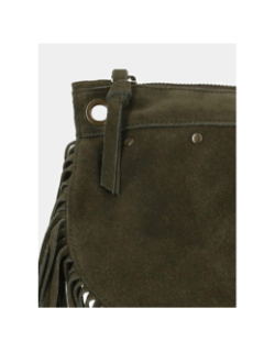 Sac bandoulière pc juliet fringes kaki femme - Pieces