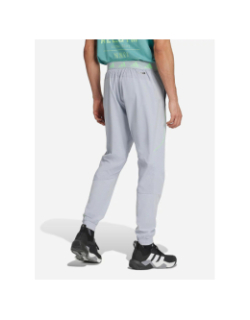 Pantalon jogging tech app gris et vert homme - Adidas