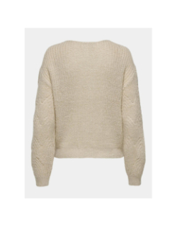 Pull en maille brillant jdybadut beige femme - JDY
