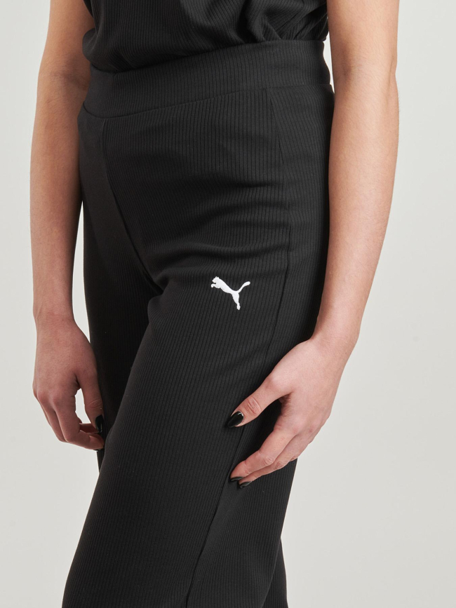 Pantalon jogging ess elevated taille haute noir femme - Puma