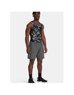 Short de sport ua tech woven wordmark gris homme - Under Armour