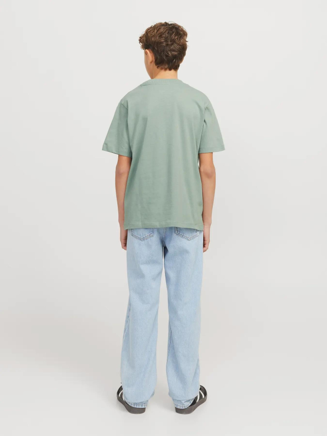 T-shirt à manches courtes jjecaleb varsity vert garçon - Jack & Jones