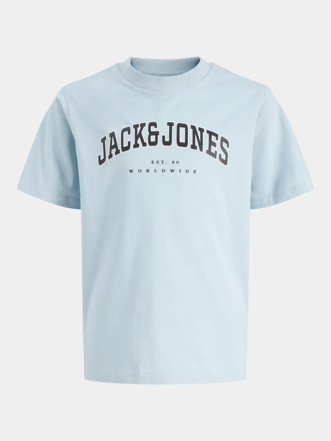 T-shirt à manches courtes jjecaleb varsity bleu garçon - Jack & Jones