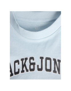 T-shirt à manches courtes jjecaleb varsity bleu garçon - Jack & Jones