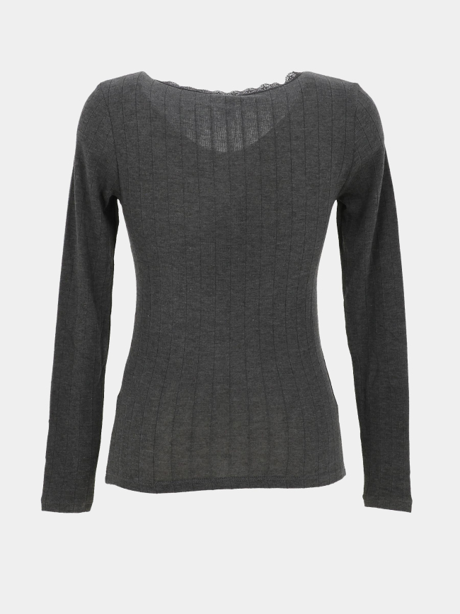 T-shirt à manches longues onlliara gris femme - Only