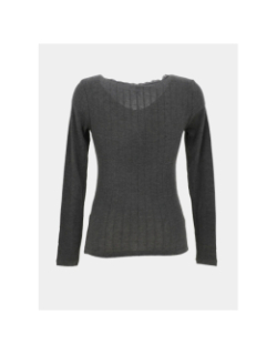 T-shirt à manches longues onlliara gris femme - Only