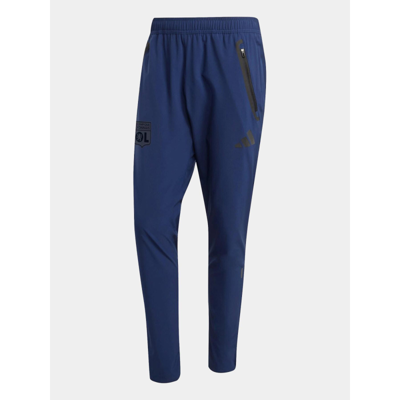 Pantalon jogging OL tiro vis tech bleu marine homme - Adidas