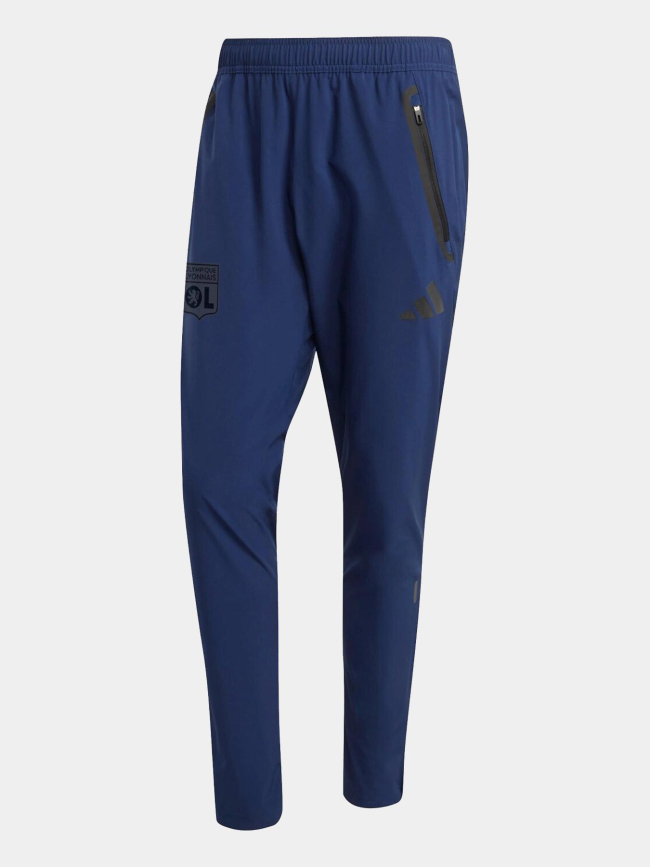 Pantalon jogging OL tiro vis tech bleu marine homme - Adidas