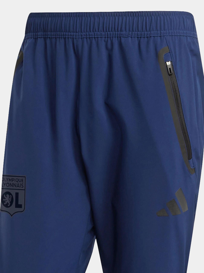 Pantalon jogging OL tiro vis tech bleu marine homme - Adidas