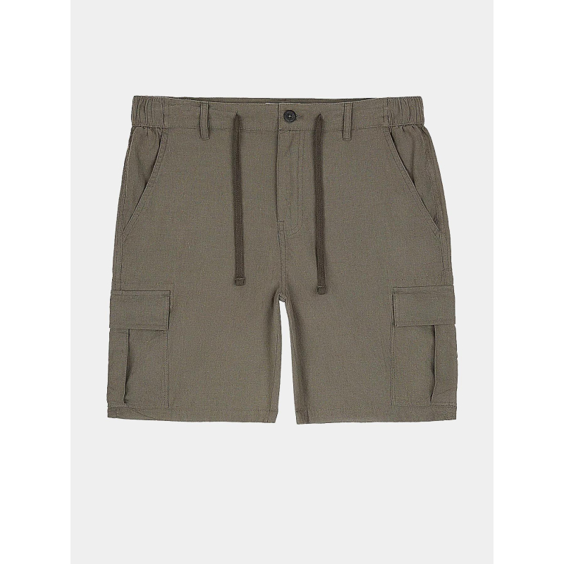 Short cargo s-linen kaki homme - Teddy Smith