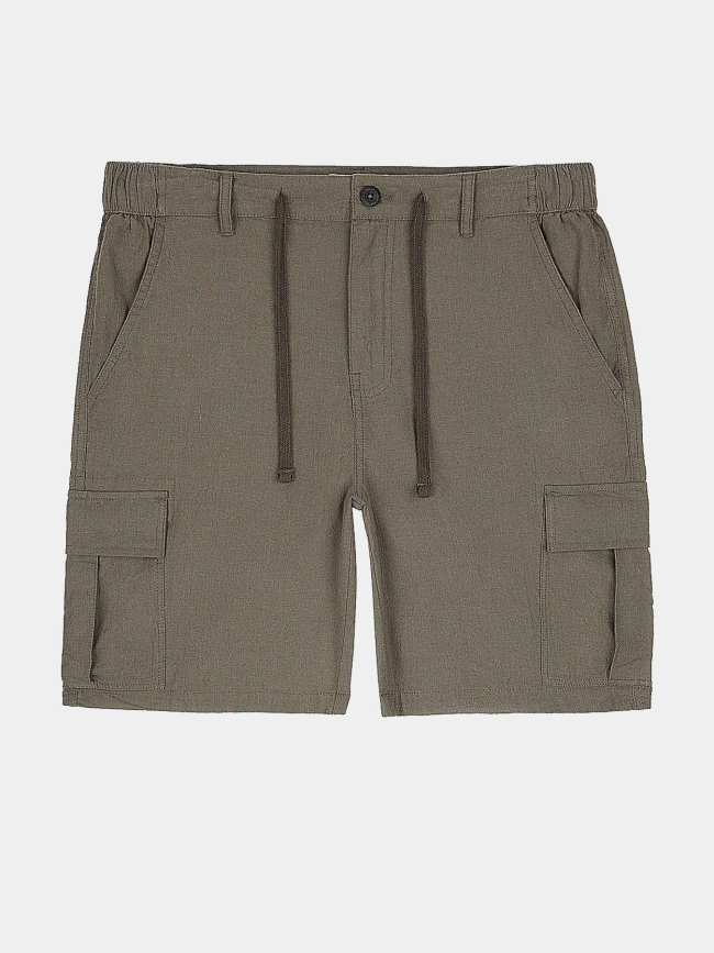 Short cargo s-linen kaki homme - Teddy Smith