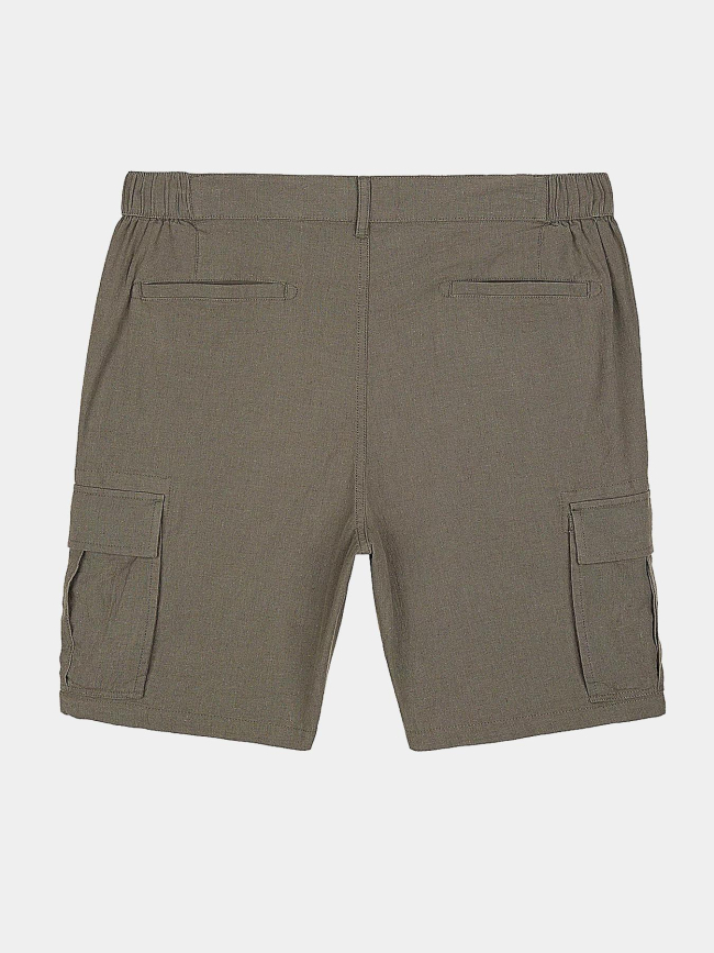Short cargo s-linen kaki homme - Teddy Smith