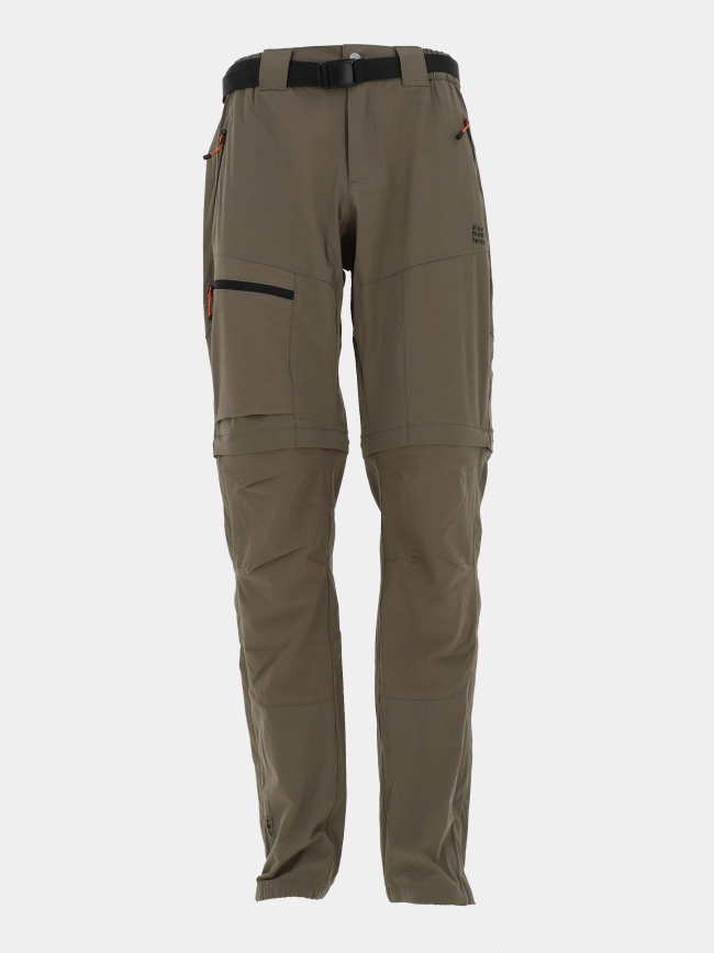 Pantalon de randonnée modulable kuluru marron homme - Élémenterre