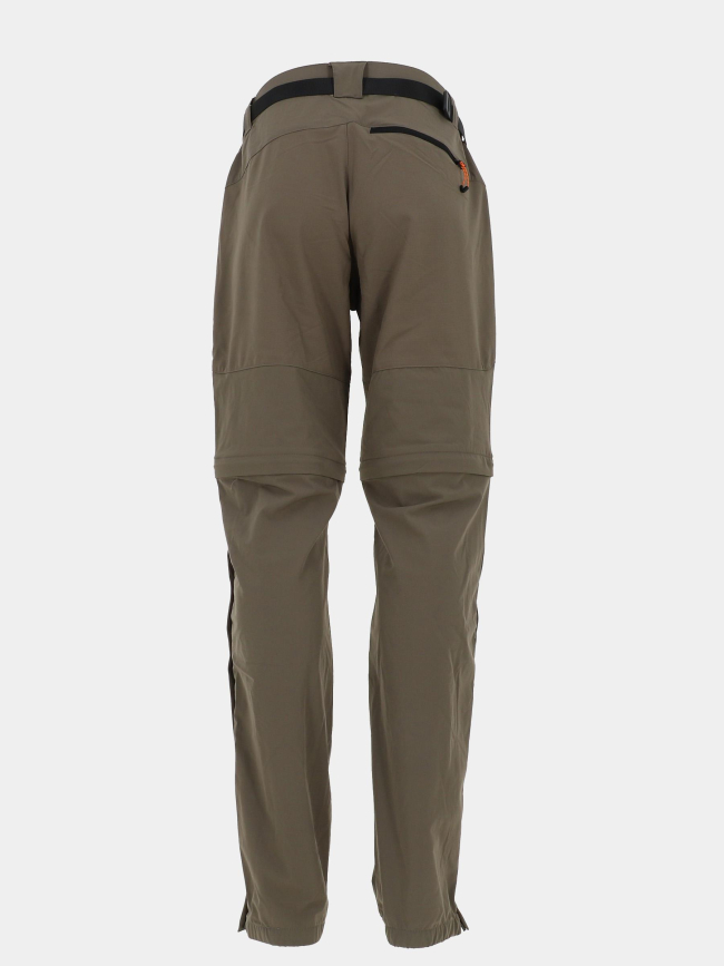 Pantalon de randonnée modulable kuluru marron homme - Élémenterre