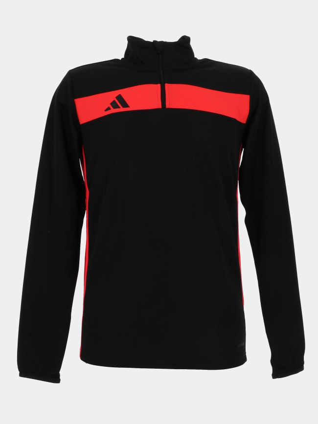 Haut d'entrainement de football noir et rouge homme - Adidas