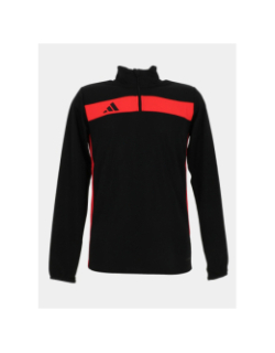 Haut d'entrainement de football noir et rouge homme - Adidas