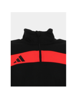Haut d'entrainement de football noir et rouge homme - Adidas