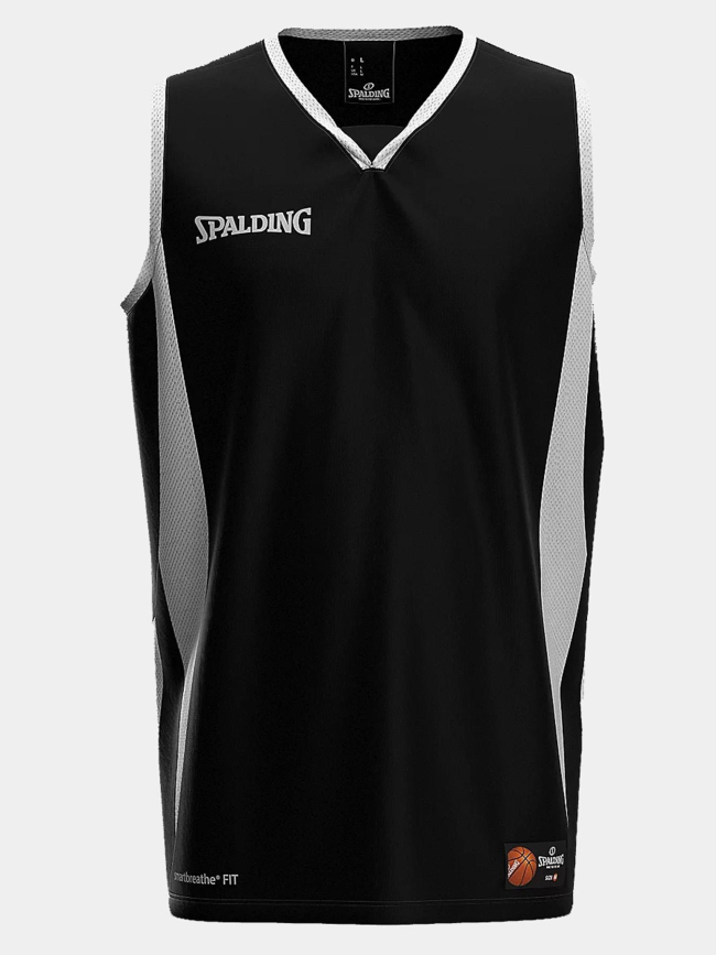 Maillot de basketball jam tank top noir et blanc homme - Spalding