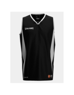 Maillot de basketball jam tank top noir et blanc homme - Spalding