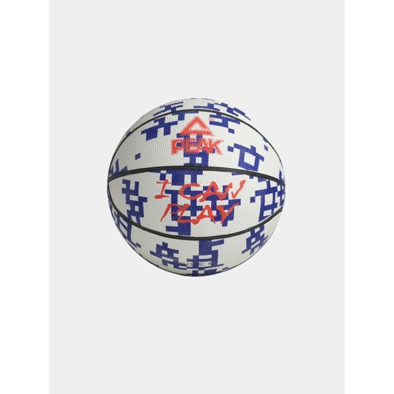 Ballon de basketball i can play t5 blanc et bleu - Peak