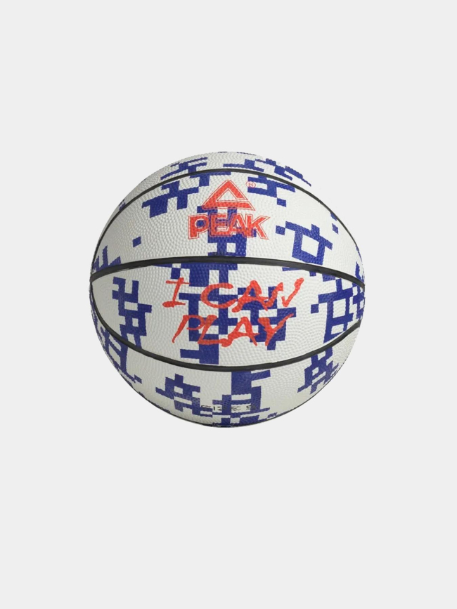 Ballon de basketball i can play t5 blanc et bleu - Peak