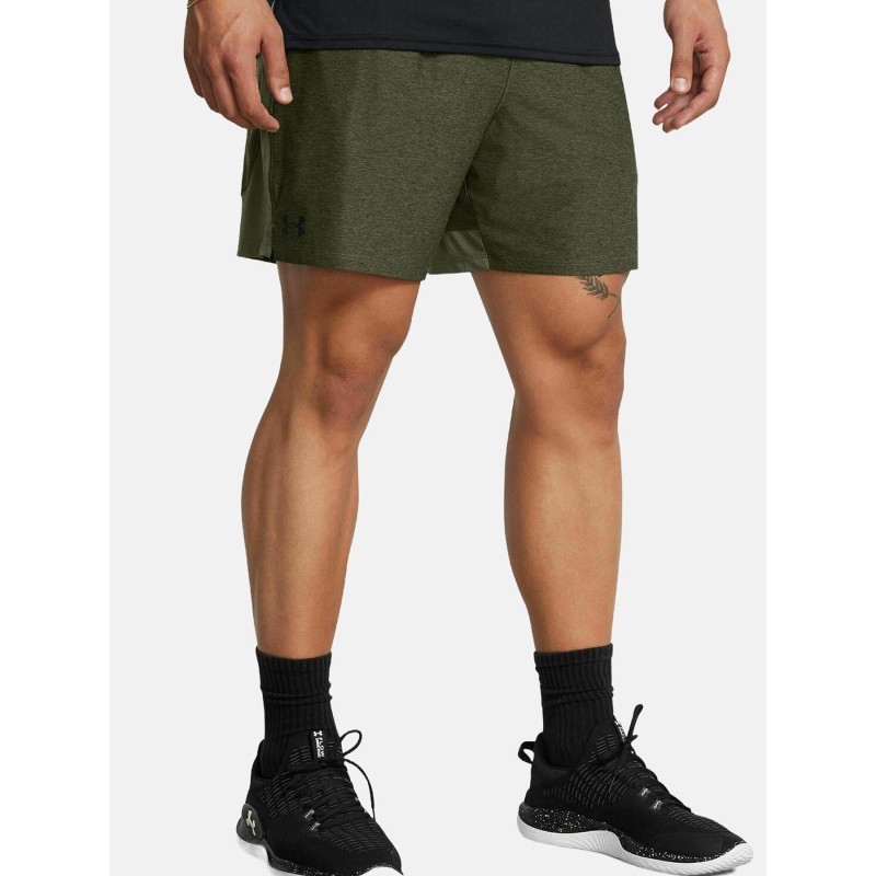 Short de sport tech vent 7in kaki homme - Under Armour