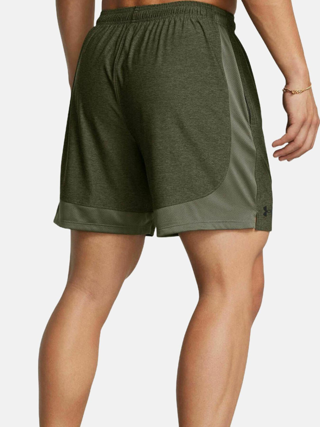 Short de sport tech vent 7in kaki homme - Under Armour