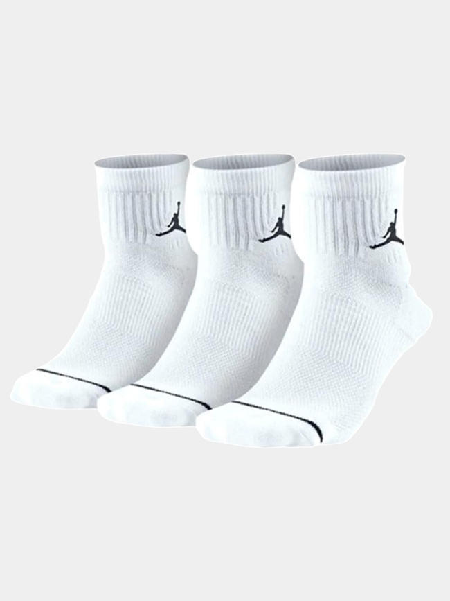 Pack de 3 paires de chaussettes basses jordan blanc adulte - Nike