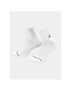 Pack de 3 paires de chaussettes basses jordan blanc adulte - Nike
