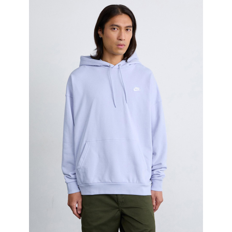 Sweat à capuche club ft po gris lavande homme - Nike