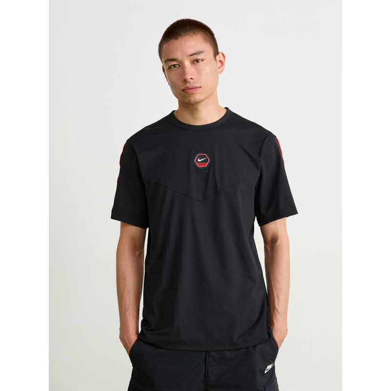 T-shirt à manches courtes air noir et rouge homme - Nike