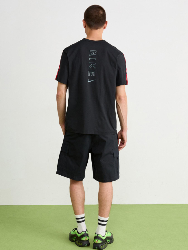 T-shirt à manches courtes air noir et rouge homme - Nike