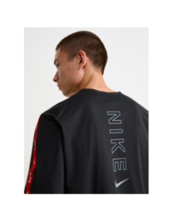 T-shirt à manches courtes air noir et rouge homme - Nike