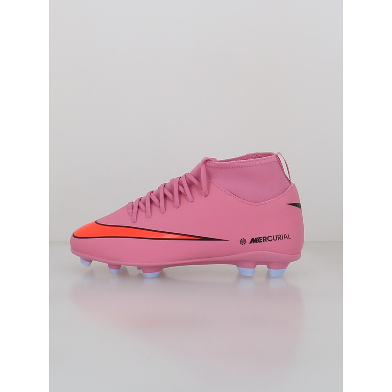 Chaussures de football superfly 10 club fg/mg rose enfant - Nike