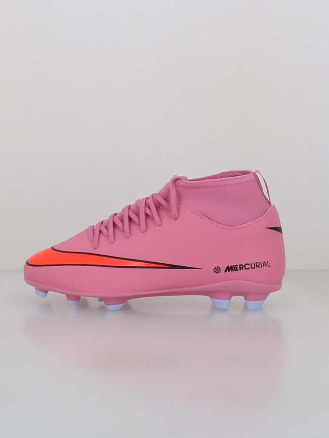 Chaussures de football superfly 10 club fg/mg rose enfant - Nike