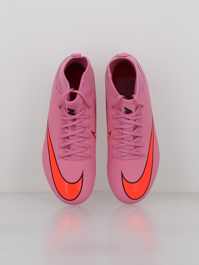 Chaussures de football superfly 10 club fg/mg rose enfant - Nike