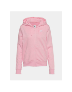 Sweat à capuche zippé nsw club fleece rose femme - Nike
